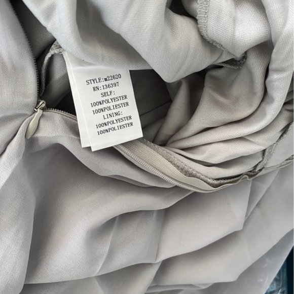 Maniju Lulus Savannah Nights Sleeveless Open Back Gown Maxi Dress Grey Gray New - Picture 10 of 16